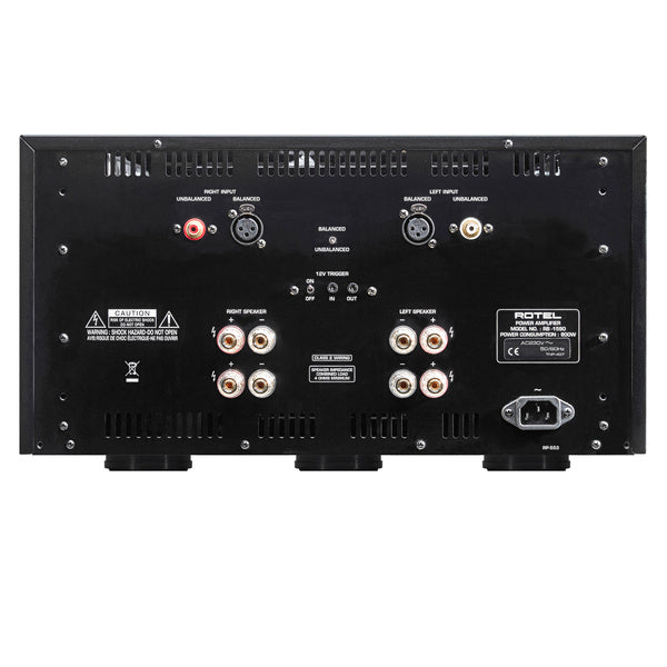 Product Image for the Rotel RB-1590 Stereo Power Amplifier Rear Panel