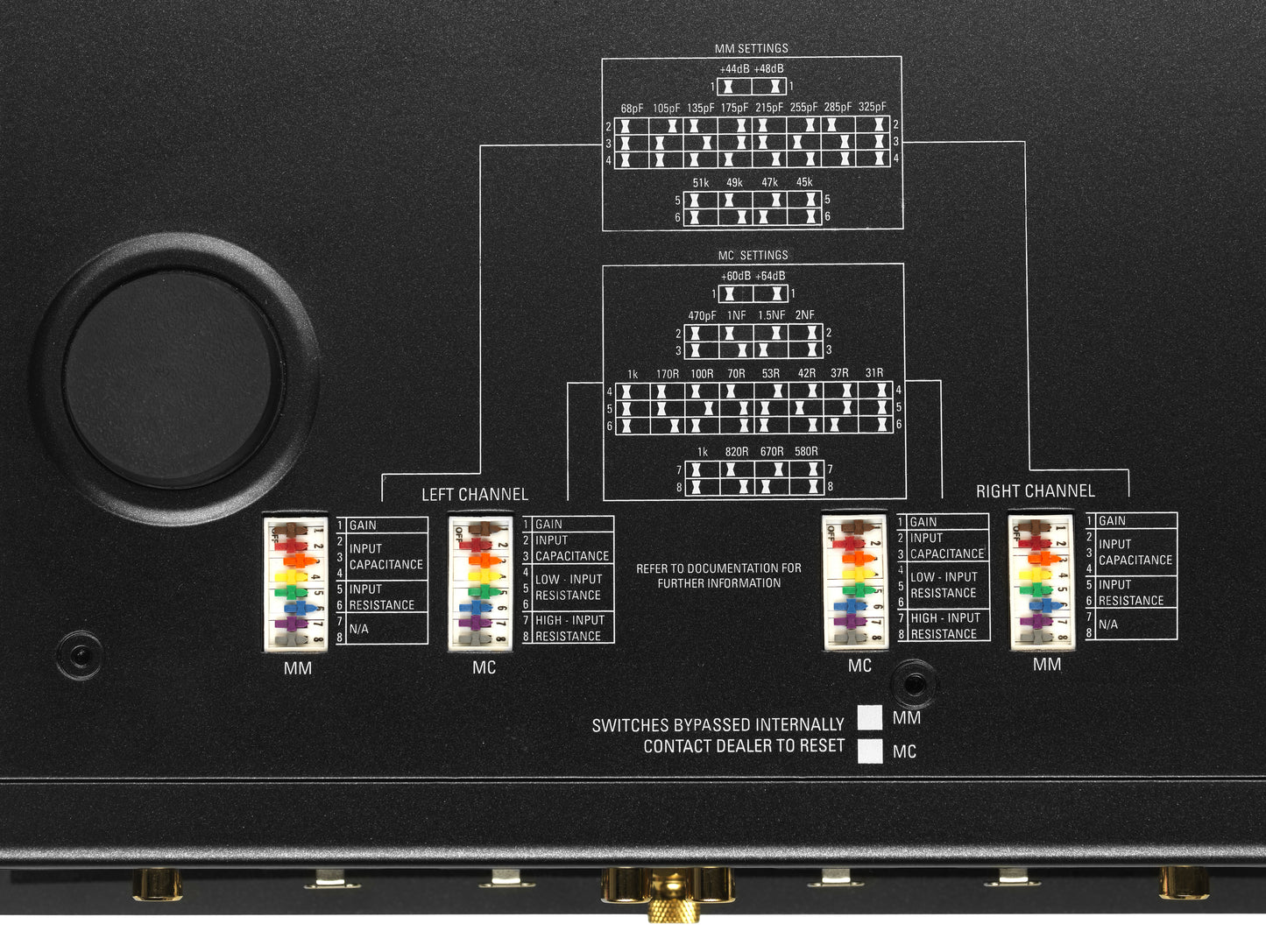 Product Image of the Linn Uphorik Phono Stage switches