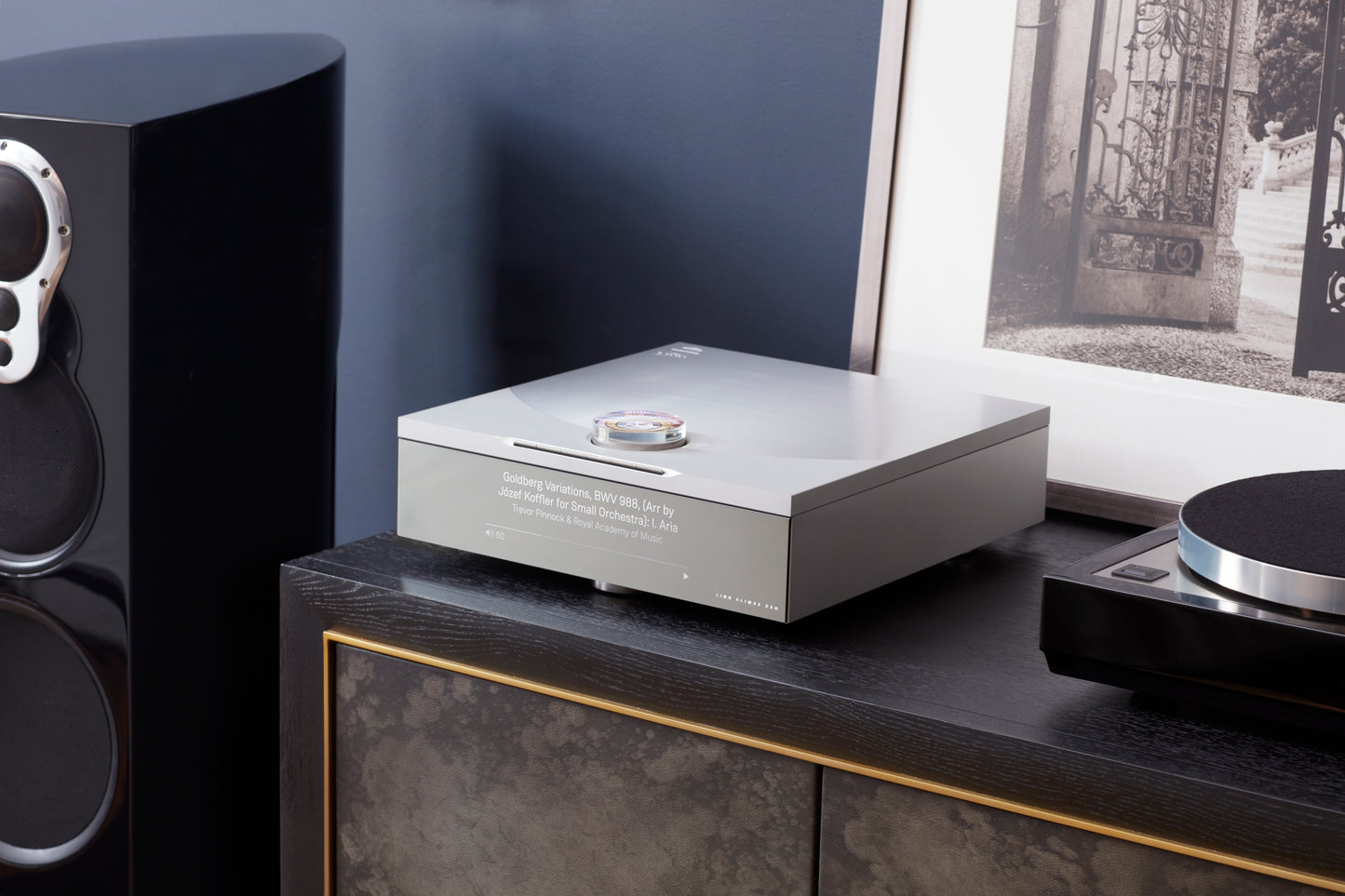 Lifestyle Image of the Linn Klimax DSM System Hub in Silver