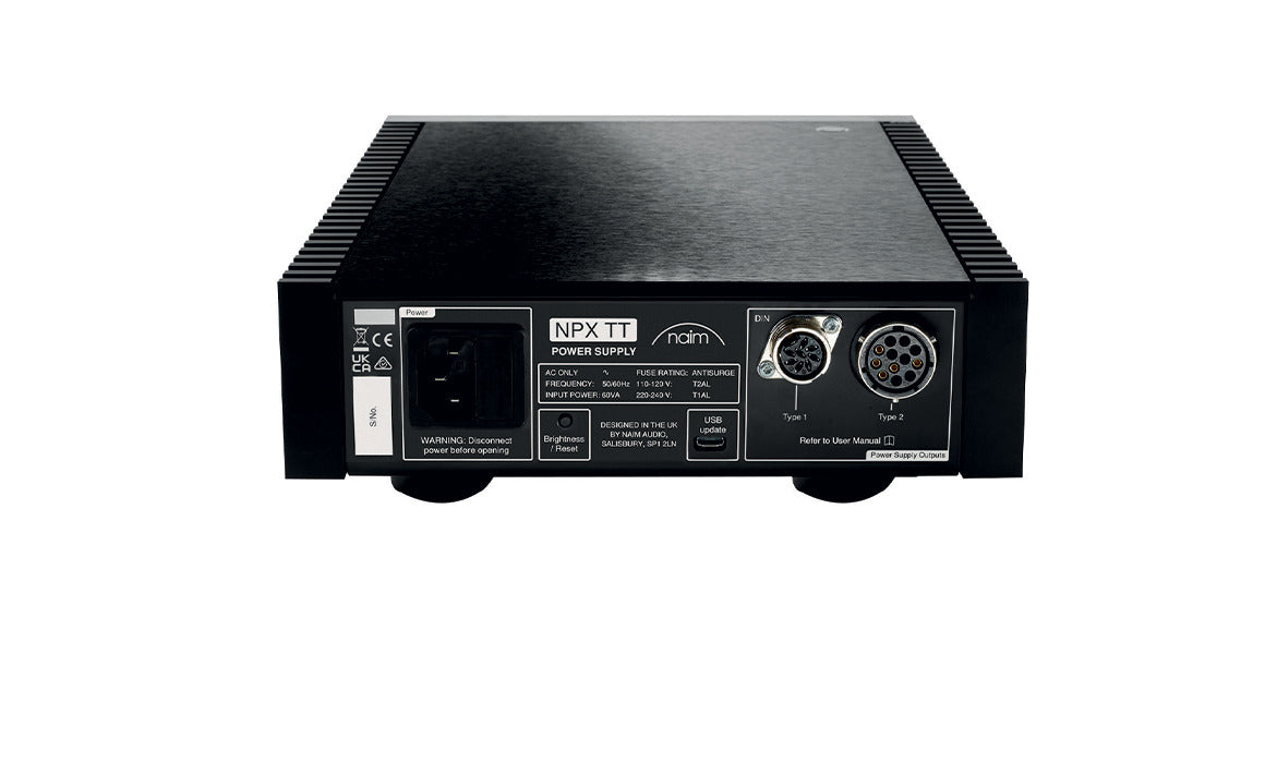 Product Image of the Naim NPX TT Power Supply Rear Panel