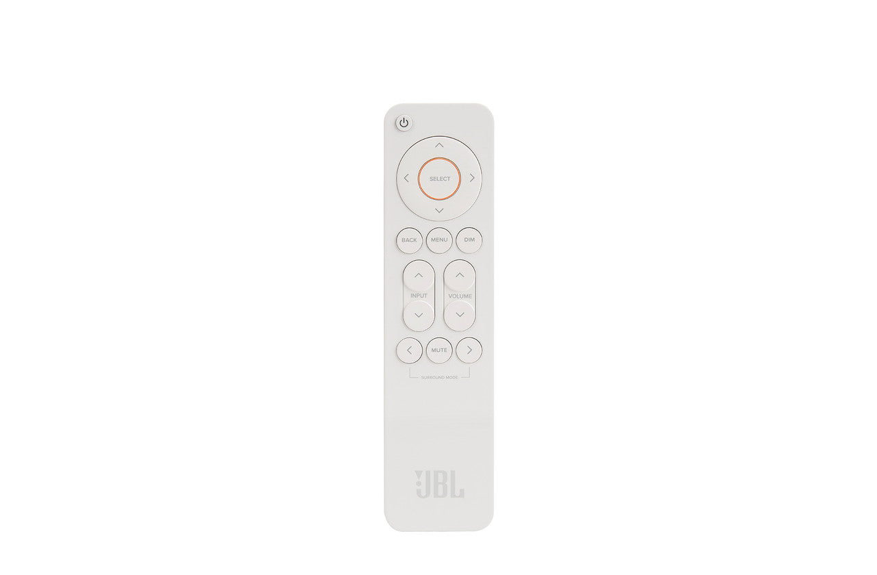 Product Image of the JBL MA310 AV Receiver Remote in White