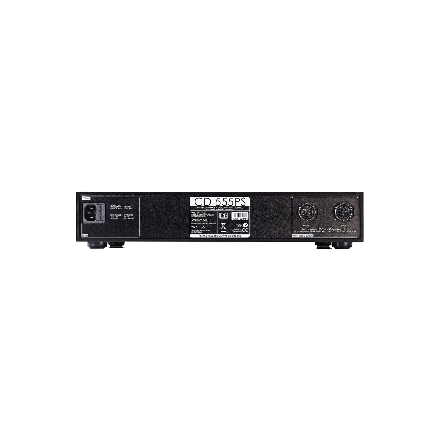 Product Image of the Naim NAPS 555 Power Supply Rear Panel