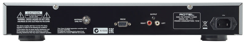 Product Image of the Rotel T11 Tuner rear panel
