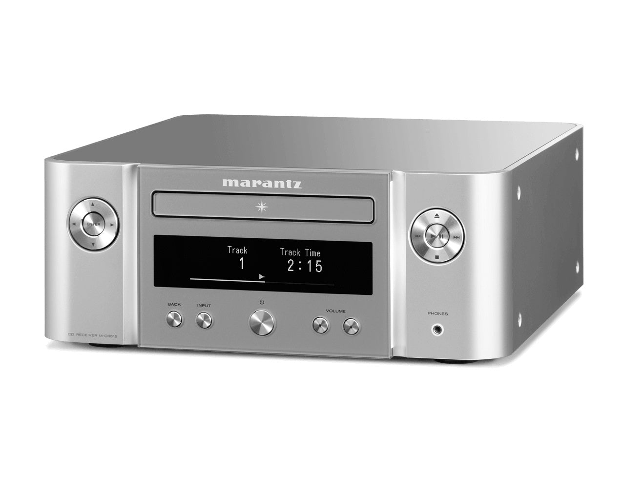 Product Image of the Marantz M-CR612 All-In-One Player in Silver
