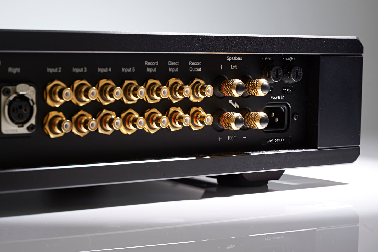 Product Image for the rear panel of the Rega Osiris Integrated Amplifier