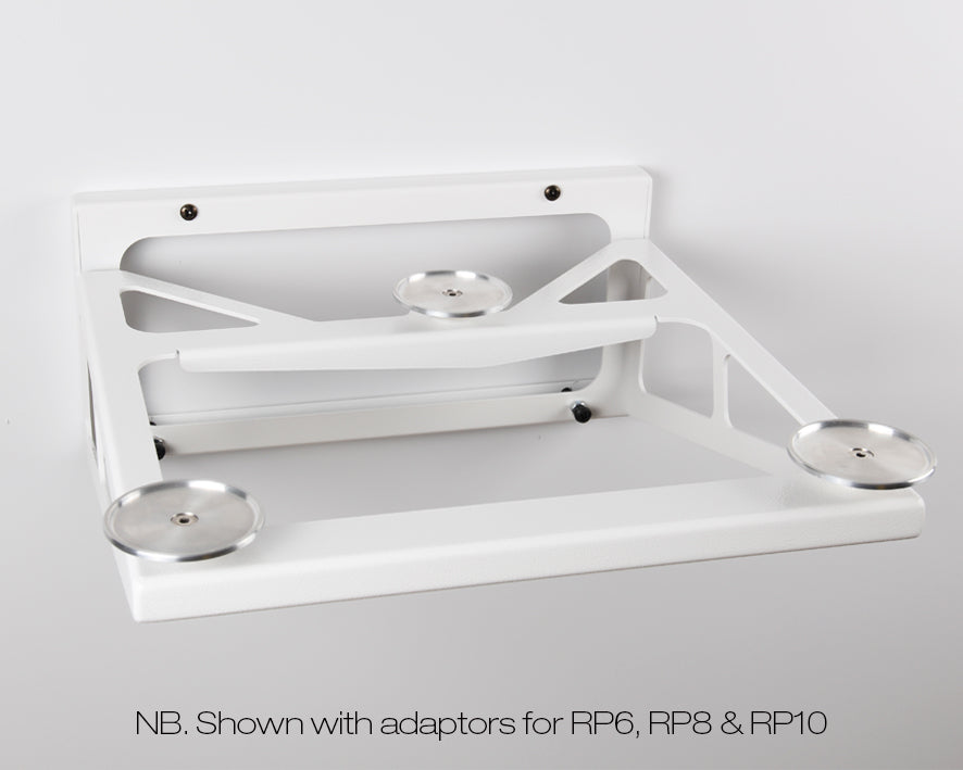 Product Image of a Rega Turntable Wall bracket with RP6, RP8 & RP10 Adaptors in white