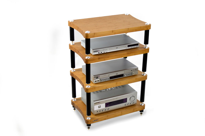 Product Image of the 4 tier Atacama Evoque Eco 60-40 SE2 Hi-Fi Rack in Natural Bamboo
