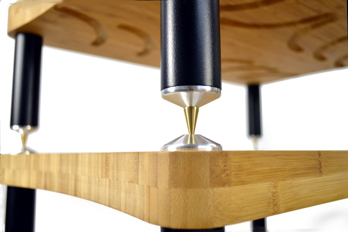 Product Image of the 4 tier Atacama Evoque Eco 60-40 SE2 Hi-Fi Rack in Natural Bamboo