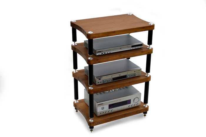 Product Image of the 4 tier Atacama Evoque Eco 60-40 SE2 Hi-Fi Rack in Dark Bamboo