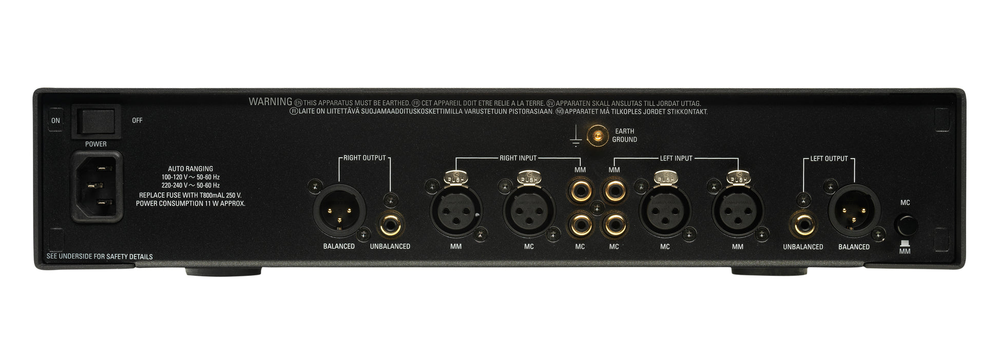 Product Image of the Linn Uphorik Phono Stage rear panel