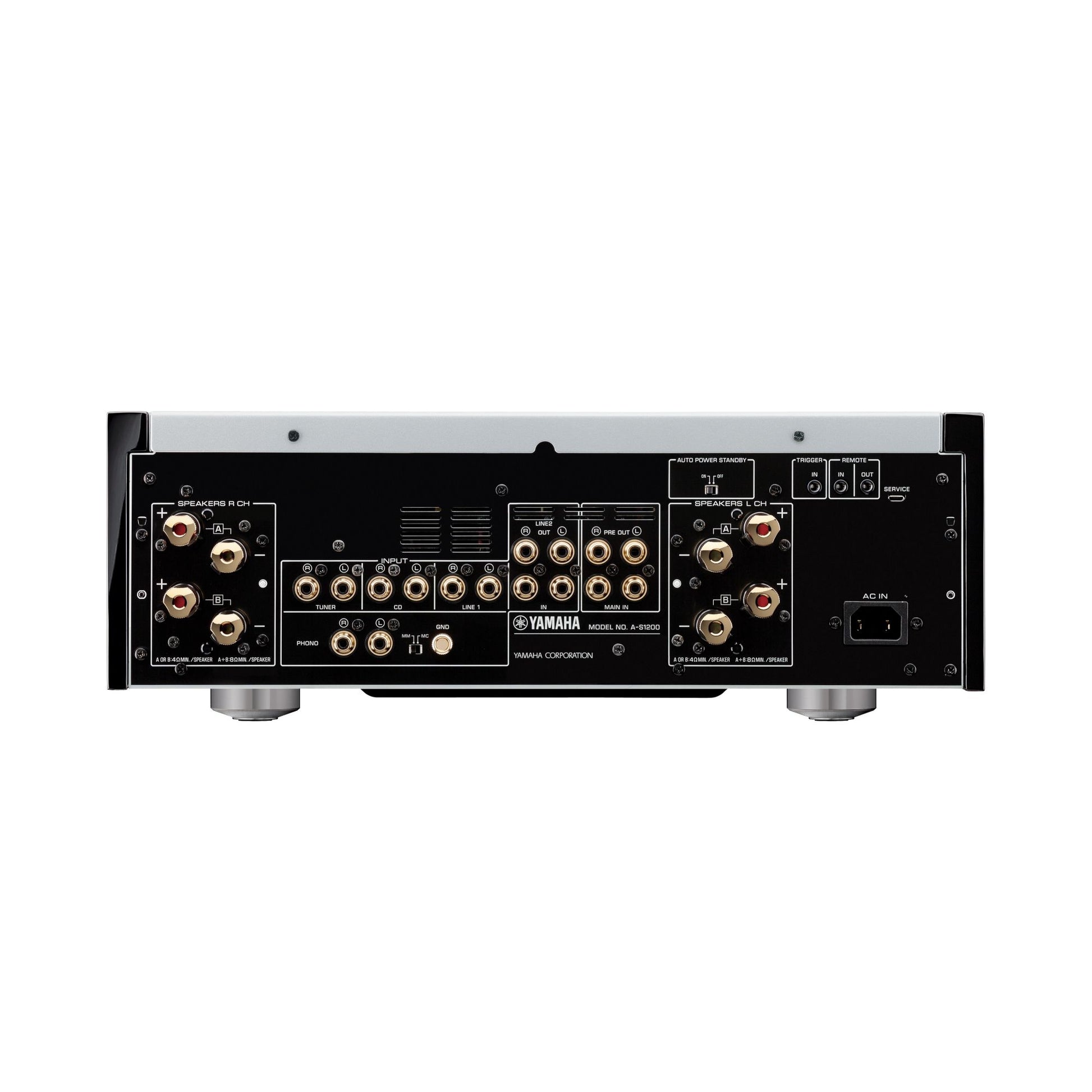 Product Image of the Yamaha A-S1200 Integrated Amplifier Rear Panel