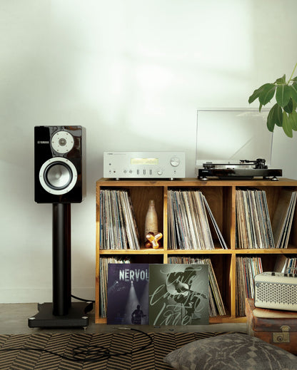 Lifestyle Image of the Yamaha A-S1200 Integrated Amplifier in Silver