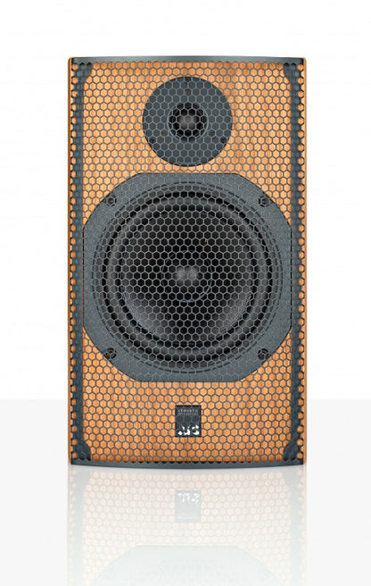 Product Image of the ATC SCM11 Standmount Speakers in Cherry with Grille
