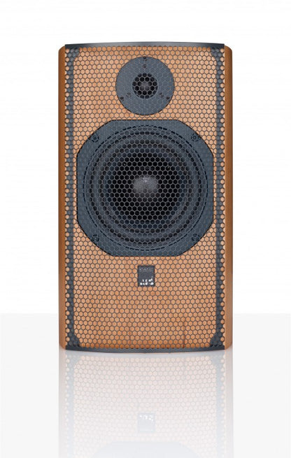 Product Image of the ATC SCM19 Standmount Speakers in Cherry with grille