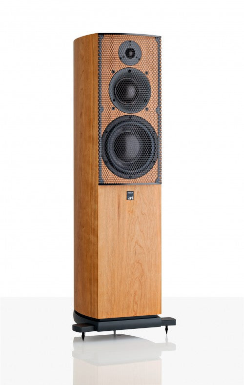 Product image of the ATC SCM40 Speakers in Cherry with grille
