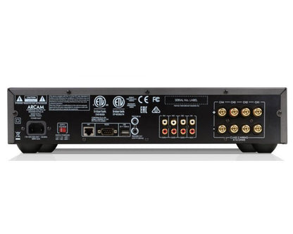 Product Image of the Arcam PA410 4 Channel Power Amplifier rear panel