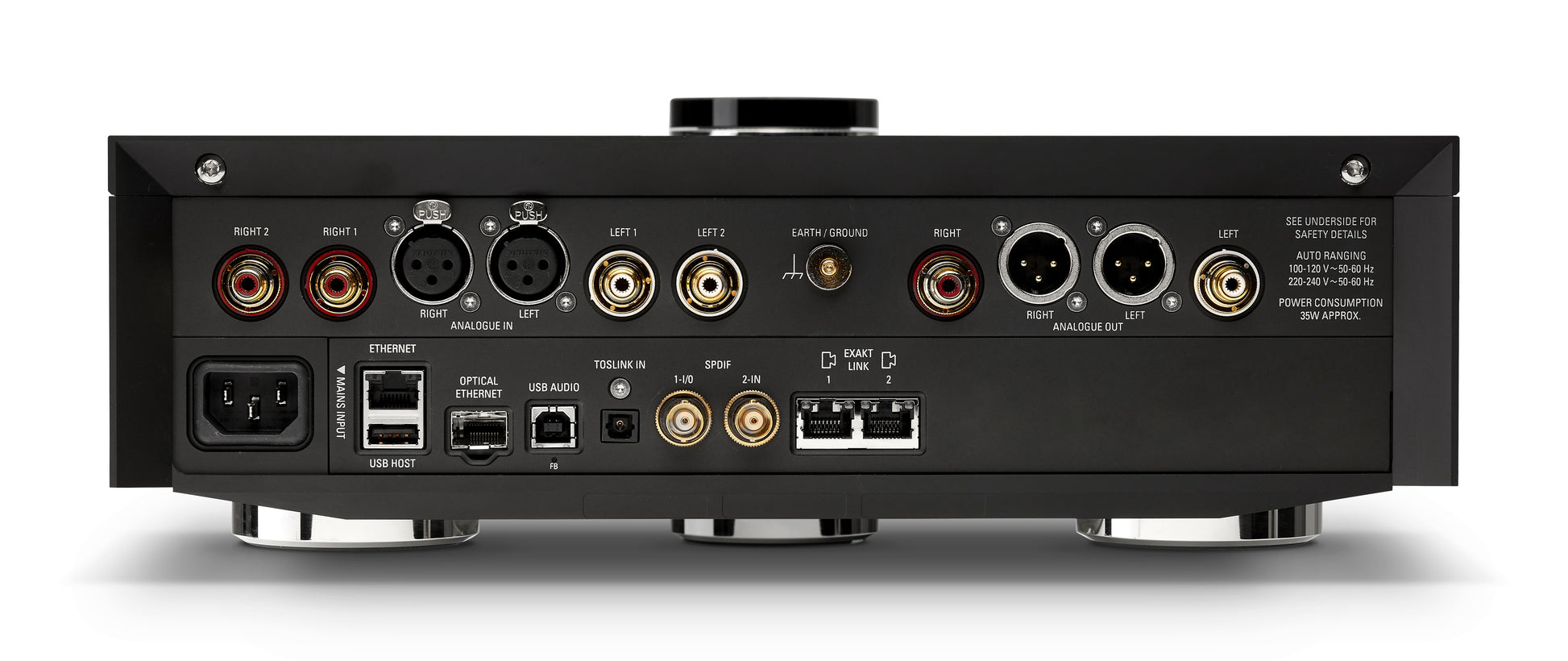 Product Image of the Linn Klimax DSM Player Rear Panel in Black