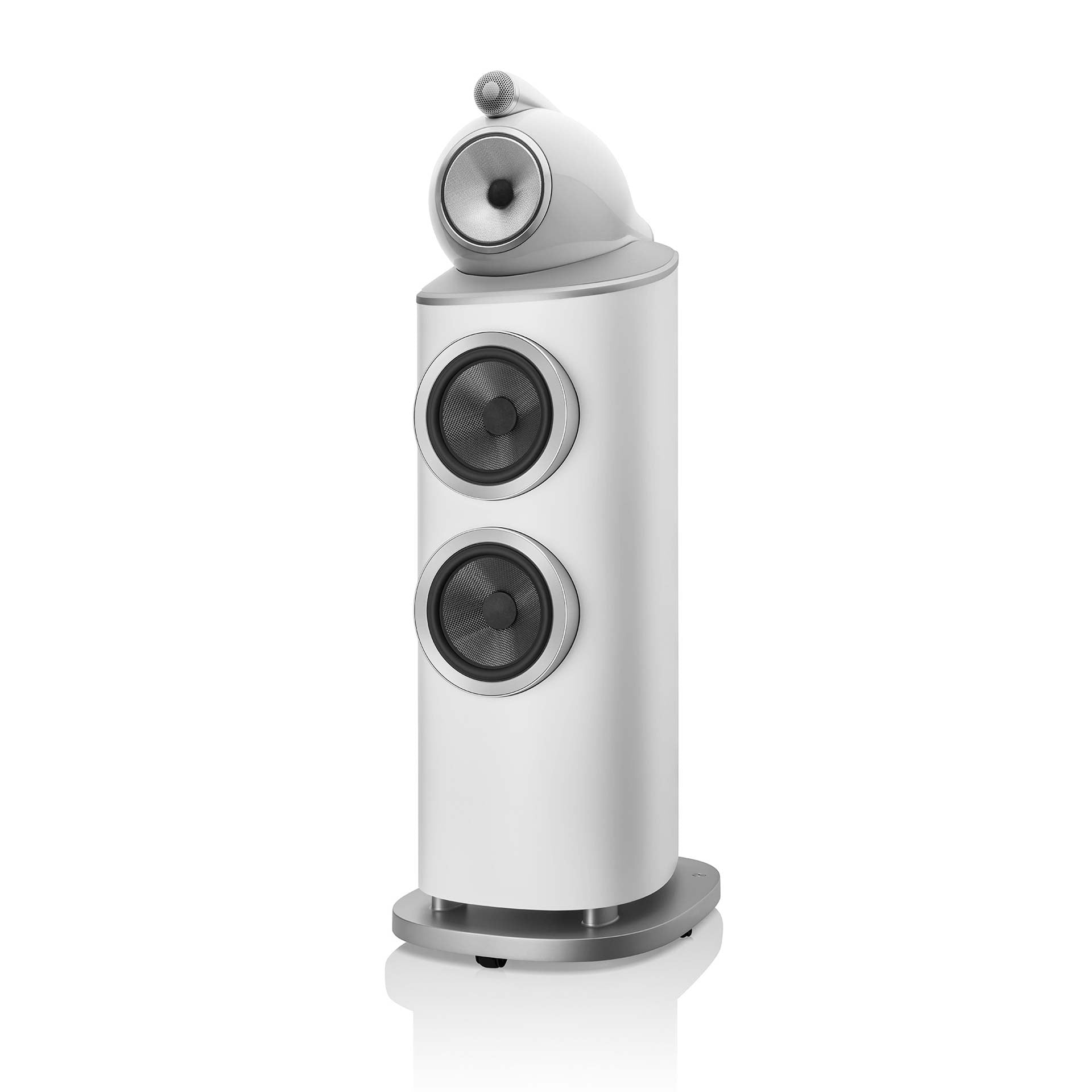 Product Image of the Bowers & Wilkins 802 D4 speakers in Satin White