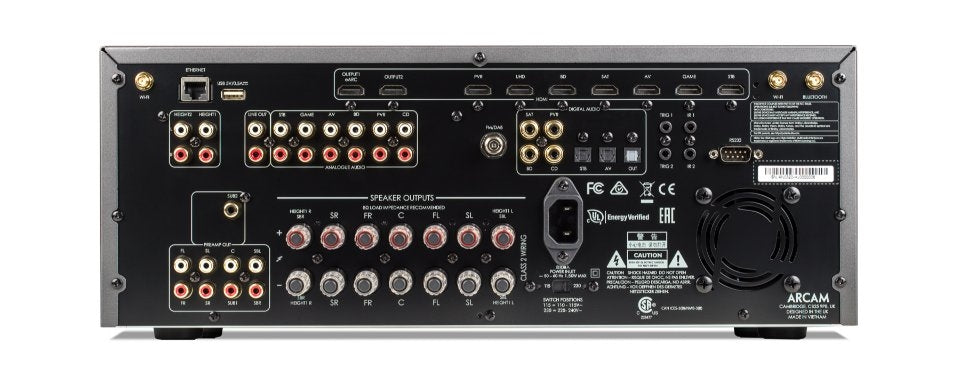 Product Image for the Arcam AVR11 AV Receiver Rear Panel