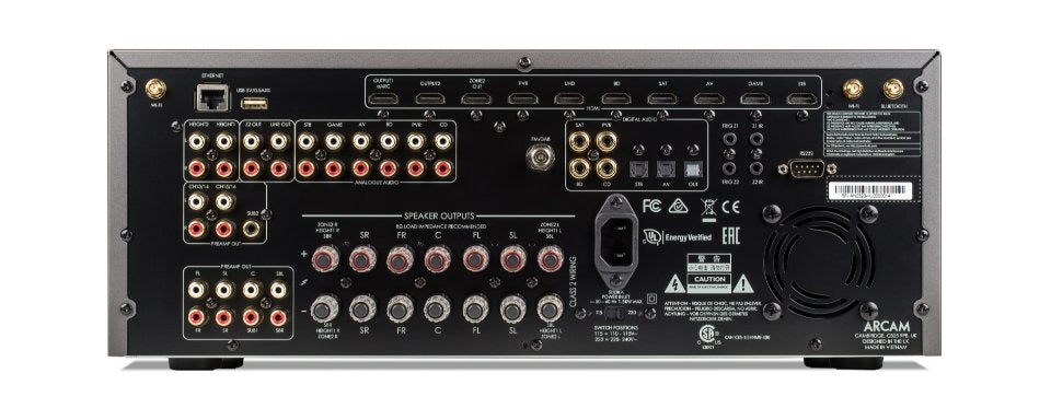 Product Image for the Arcam AVR21 AV Receiver Rear Panel