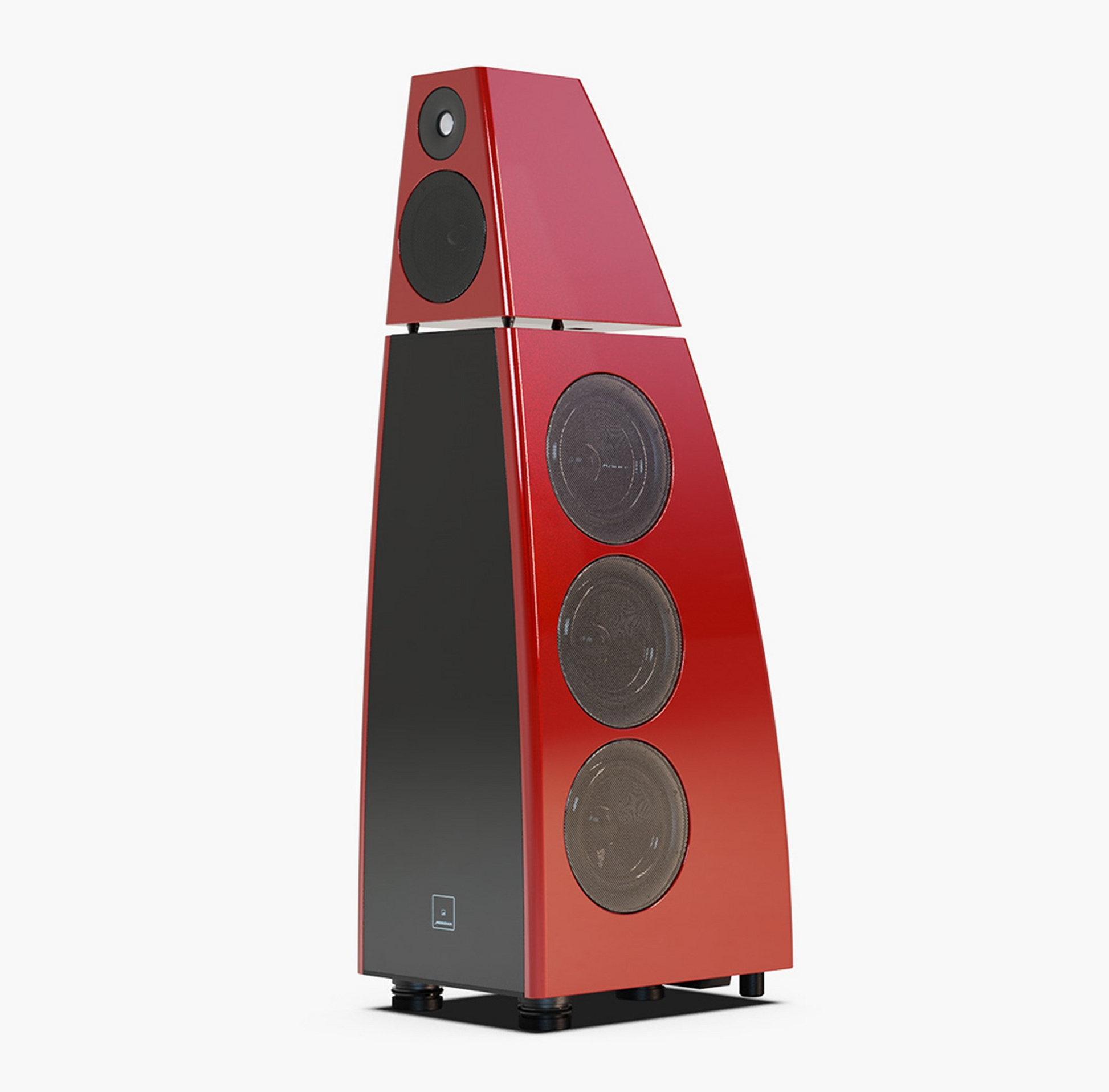 Product Image of the Meridian DSP8000XE Active Floorstanding Speakers in Gloss Red 