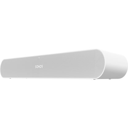 Product image of a Sonos Ray Soundbar in white.