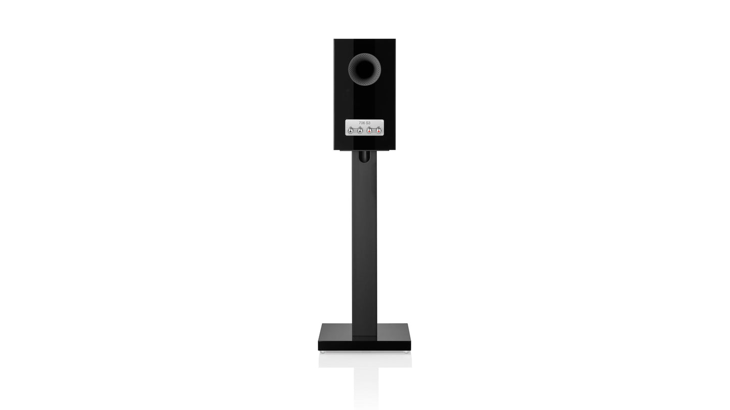 Product Image of the Bowers & Wilkins 706 S3 Speakers in Gloss Black Rear