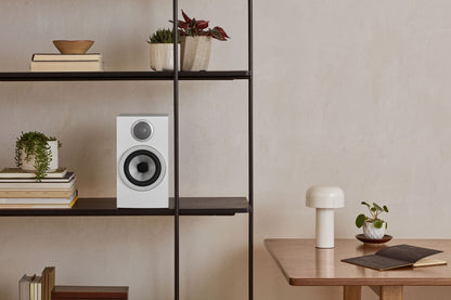 Lifestyle Image of the Bowers & Wilkins 707 S3 Speakers in Satin White