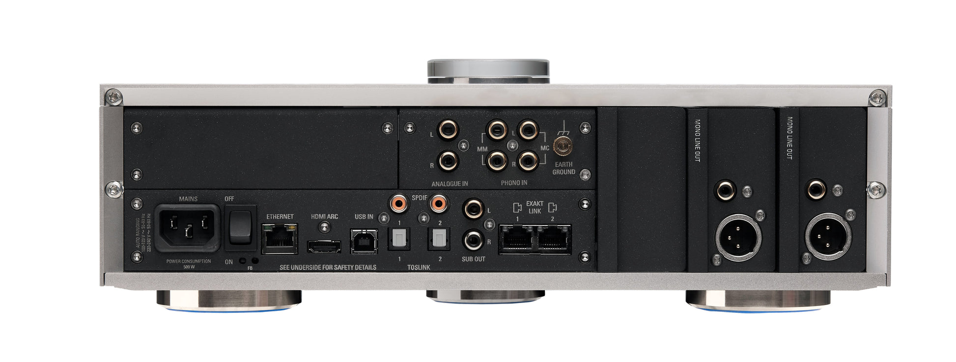 Product Image of the Linn Selekt DSM Edition Hub in Silver Rear Panel