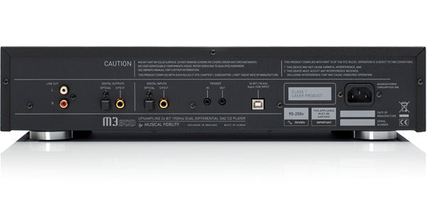 Product Image of the Musical Fidelity M3sCD CD Player Rear Panel