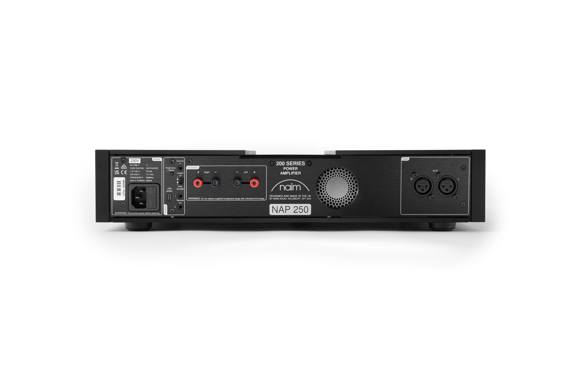 Product Image of the Naim NAP 250 Stereo Power Amplifier Rear Panel