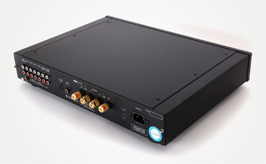 Product Image of the rear panel of a Rega Elex MK4 Integrated Amplifier