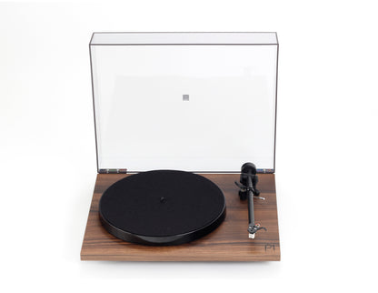 Product image for a Rega Planar 1 Plus turntable in Walnut finish