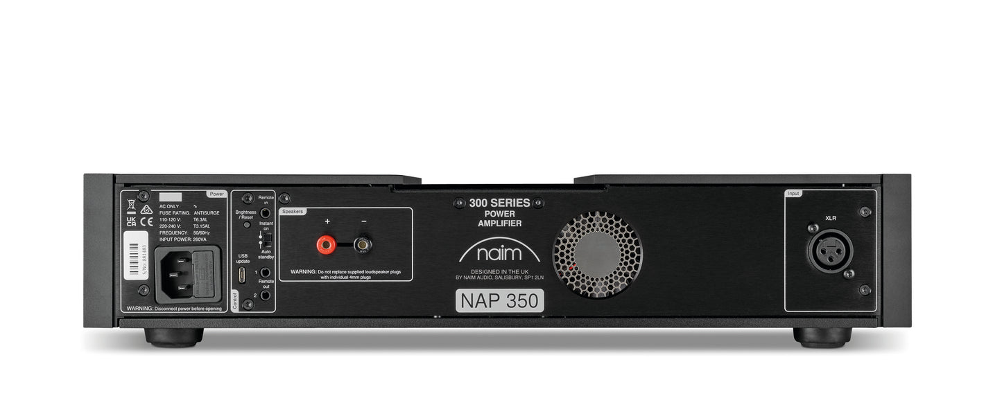 Product Image of the Naim NAP 350 Power Amplifier Rear Panel
