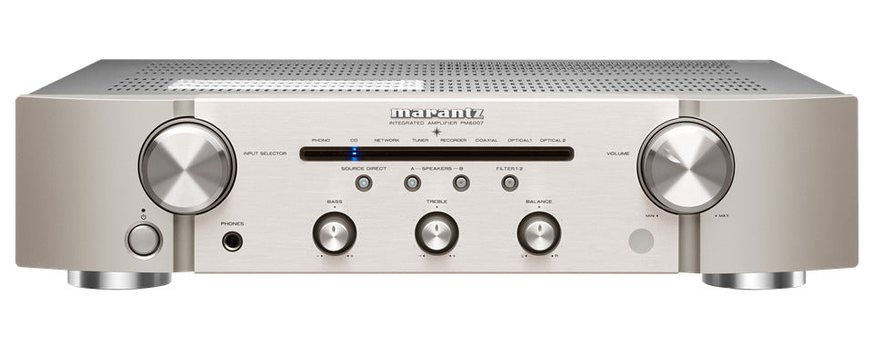 Product Image of the Marantz PM6007 Integrated Amplifier in Silver/Gold