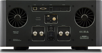 Product Image of the Rotel Michi M8 Mono Power Amplifier Rear Panel