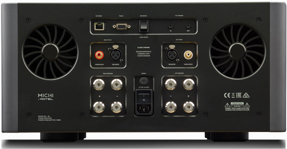 Product Image of the Rotel Michi S5 Stereo Power Amplifier Rear Panel