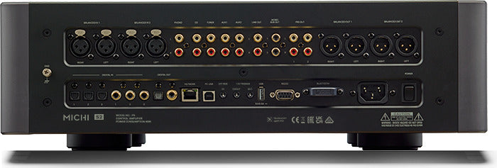 Product Image of the Rotal Michi P5 Series 2 Pre-Amplifier Rear Panel