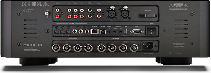 Product Image of the Rotel Michi X3 Integrated Amplifier Rear Panel