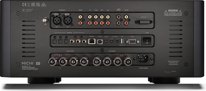 Product Image of the Rotel Michi X5 Series 2 Integrated Amplifier Rear Panel