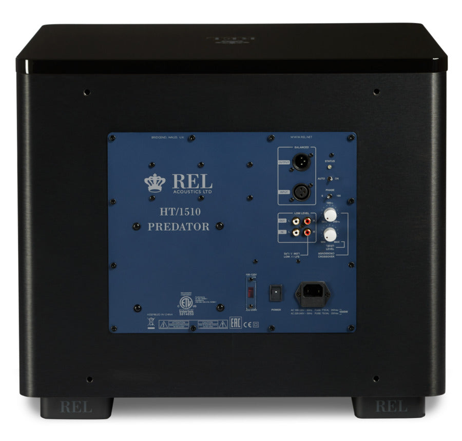 Product Image of the REL HT/1510 Predator Subwoofer Rear in Black