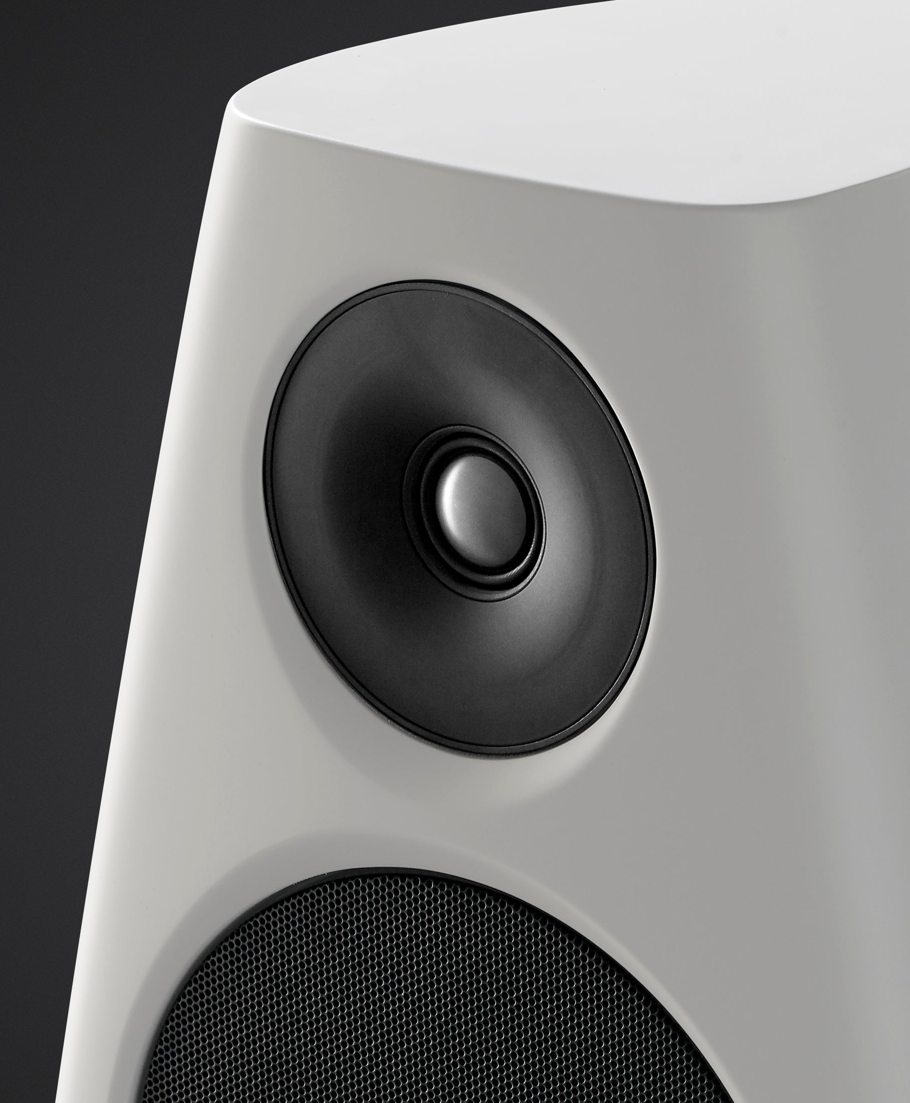 Product Image of the Meridian DSP9 Active Floorstanding Speakers in Gloss White