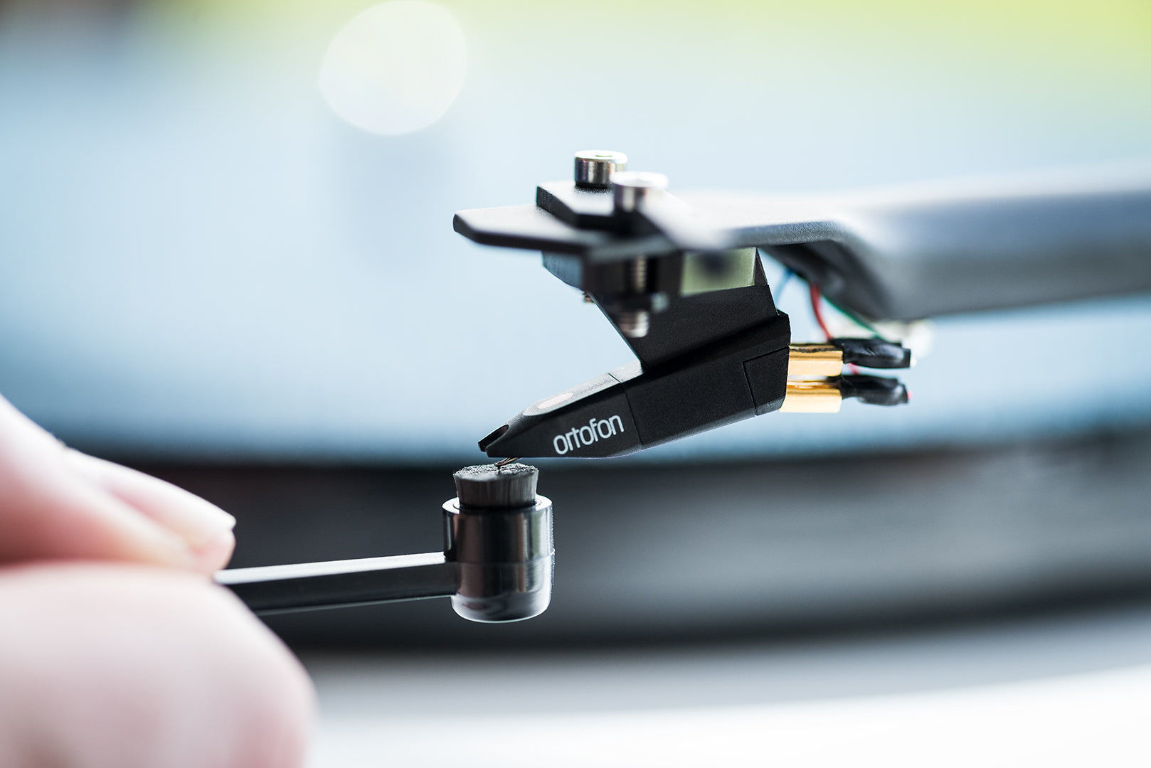 Lifestyle Image of Pro-Ject Clean It Turntable Stylus Cleaning Brush