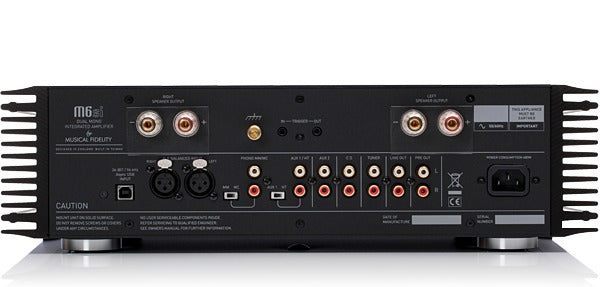 Product Image of the Musical Fidelity M6si Integrated Amplifier Rear Panel