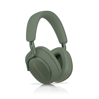 Product Image of the Bowers & Wilkins Px7 S2e wireless headphones in Forest Green