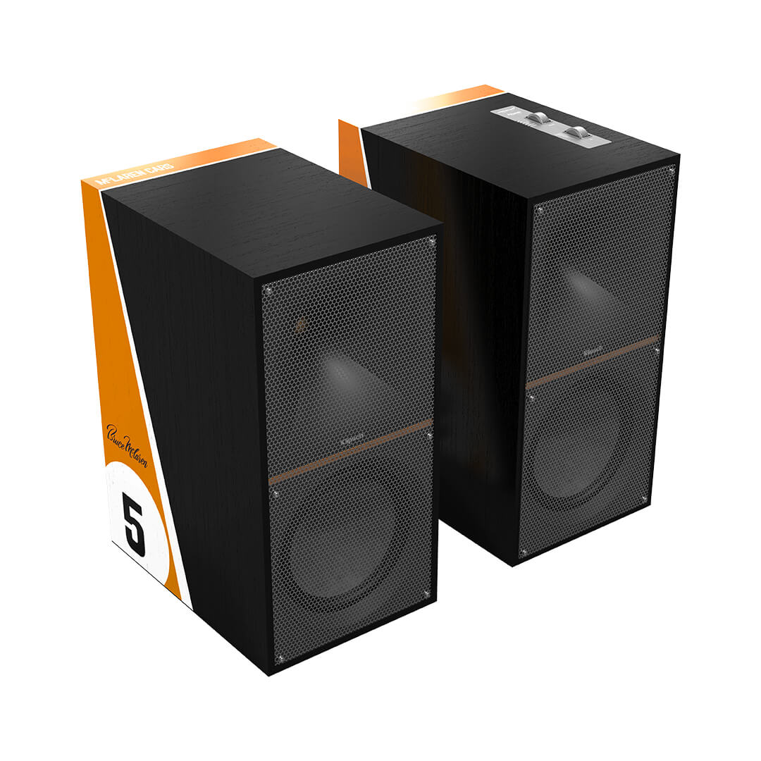 Product Image of the Klipsch The Nines McLaren Edition Powered Bookshelf Speakers