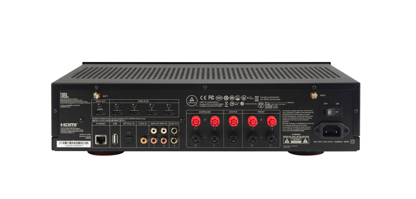 Product Image of the JBL MA510 AV Receiver Rear Panel