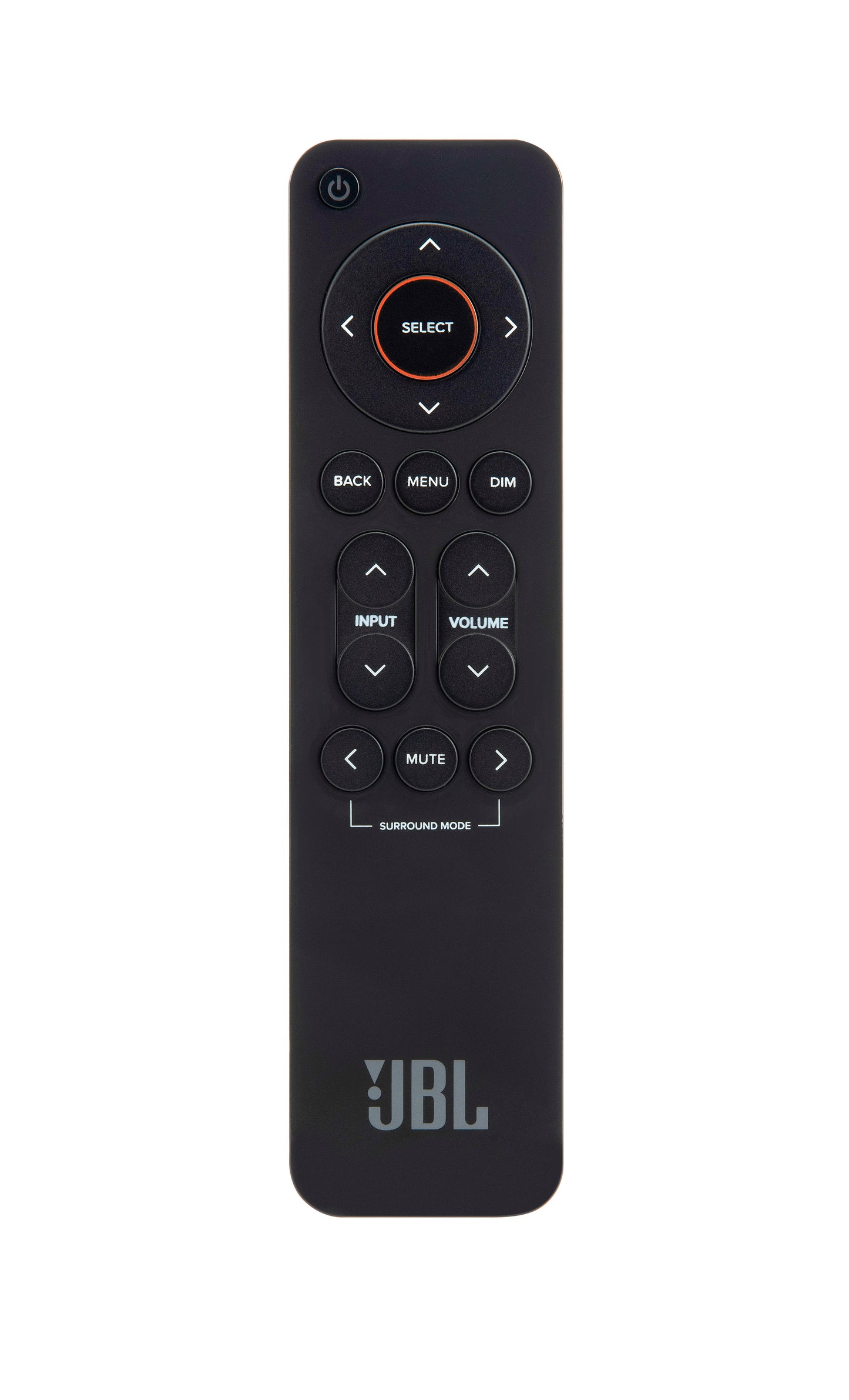 Product Image of the JBL MA710 AV Receiver Remote in Black