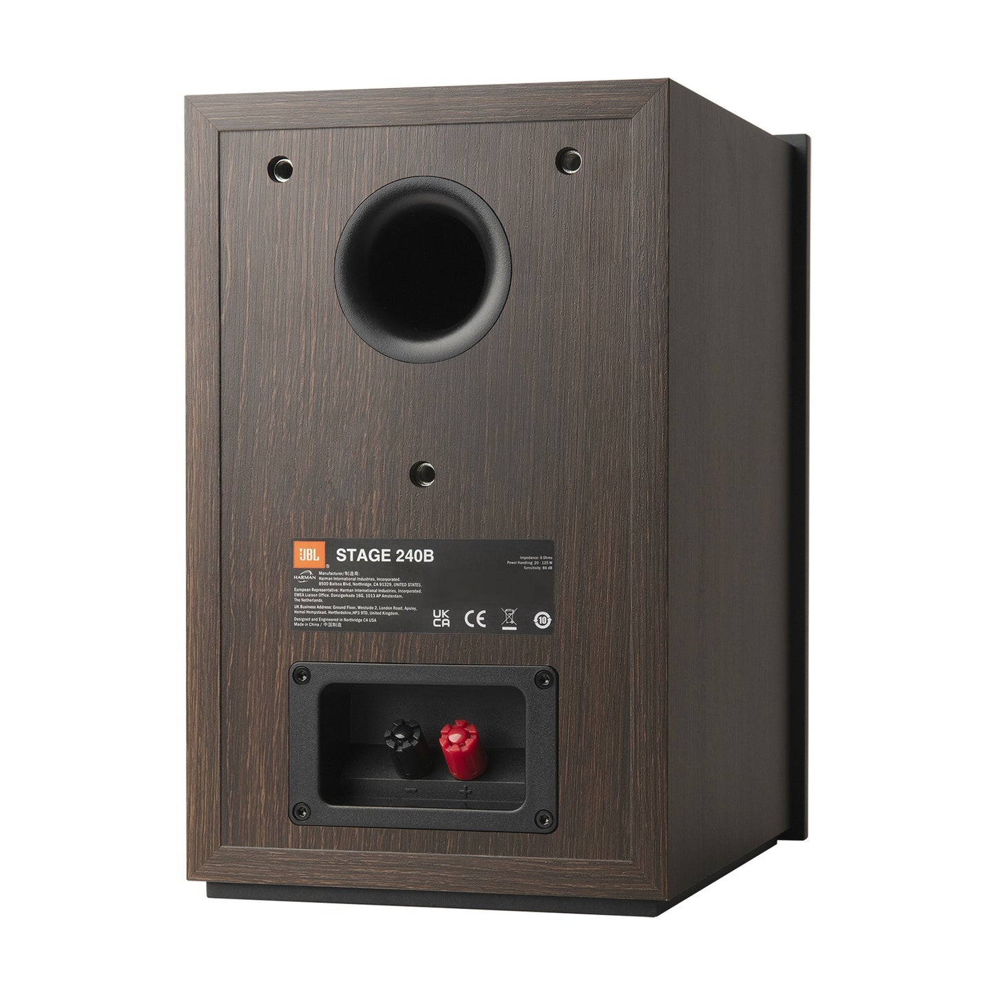 Product Image of the JBL Stage 240B Bookshelf Speakers in Espresso/Black