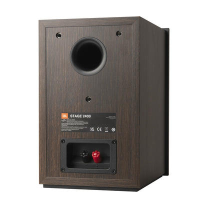 Product Image of the JBL Stage 240B Bookshelf Speakers in Espresso/Black
